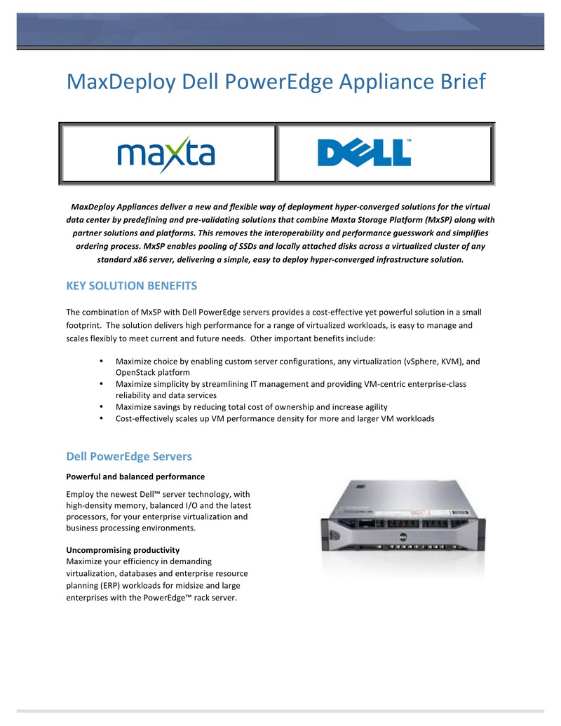 MaxDeploy Dell PowerEdge Hyper-Converged Infrastructure Solution